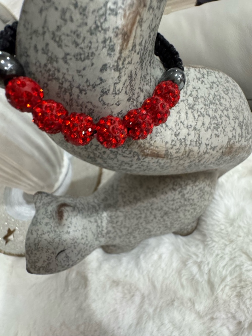 Red Crystal Bead adjustable Bracelet - Women Jewelry